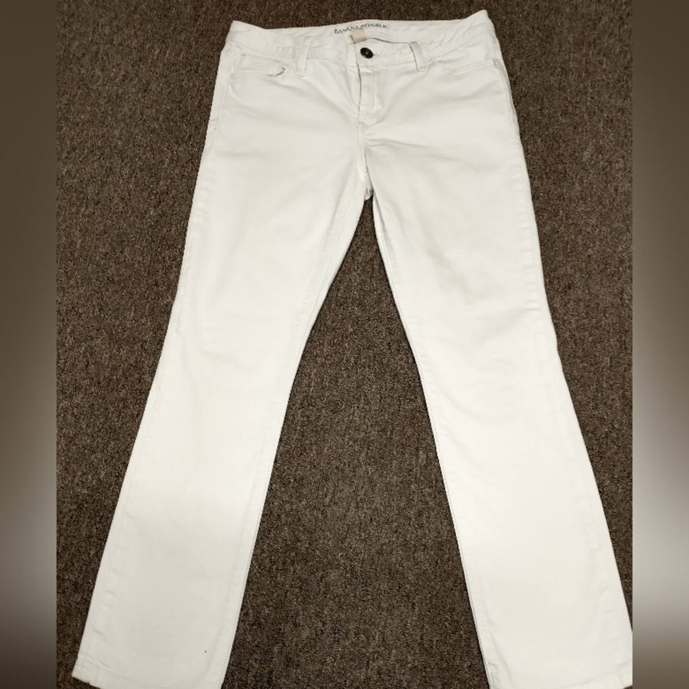 Women's Banana Republic Skinny Jeans White Size 29